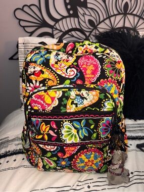 Vera Bradley Midnight Mickey Quilted Backpack 🐭🏰🩷